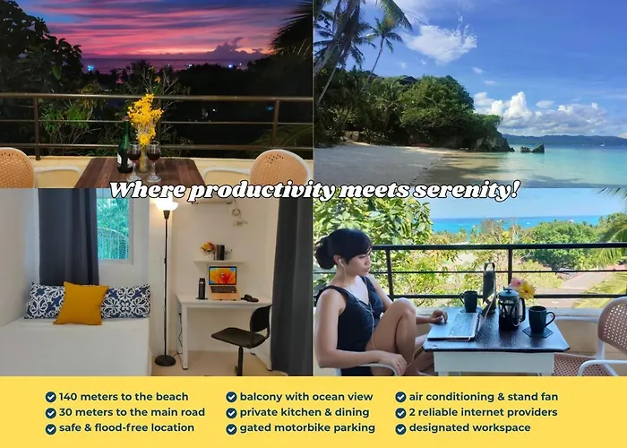 Romantic Sunset Apartment With Balcony 2 Min Walk To The Beach